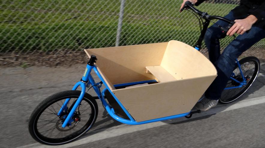 CETMA cargo bike in Venice Beach, CA